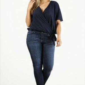 "Open ME" Wrapped Bodice Women's Top